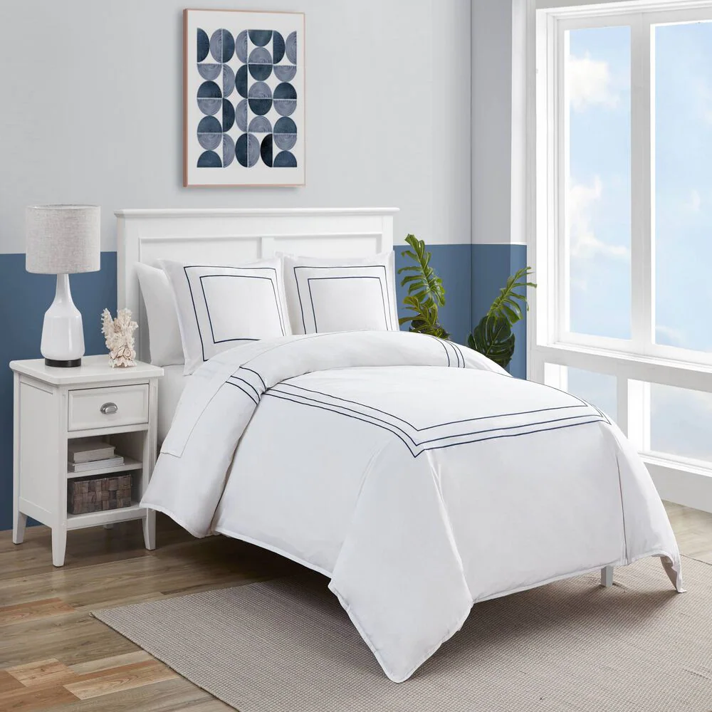 ALDEN SOLID KING DUVET COVER SET 1 ALDEN SOLID KING DUVET COVER SET