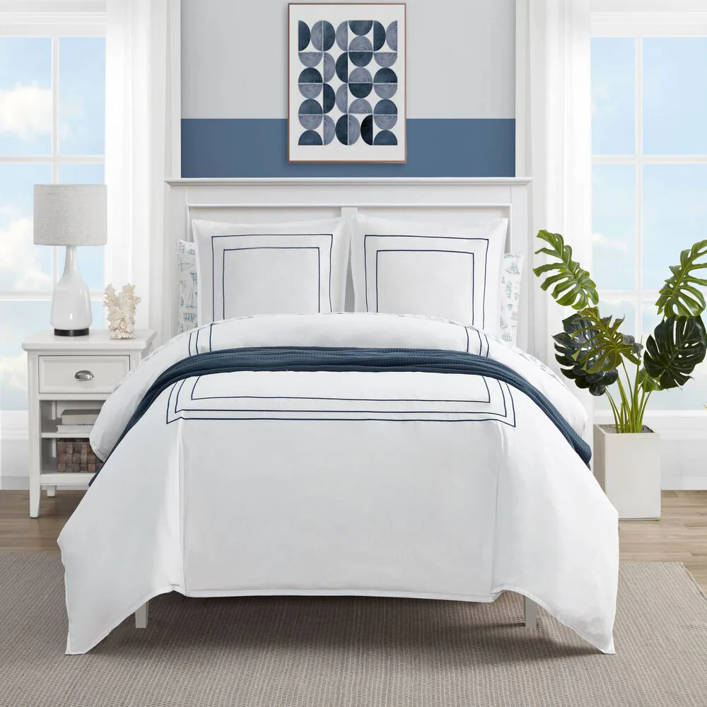 ALDEN SOLID KING DUVET COVER SET 4 ALDEN SOLID KING DUVET COVER SET