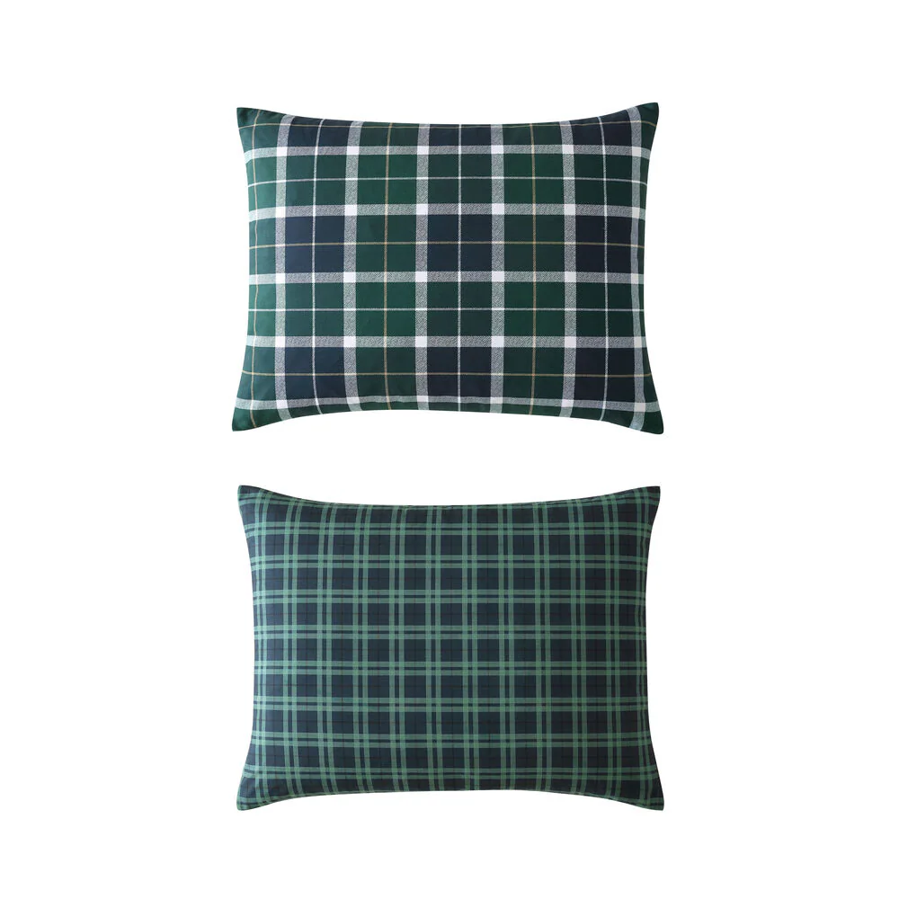 Northsail Plaid Navy Full/Queen Reversible Duvet Cover & Sham Set 5 Northsail Plaid Navy Full/Queen Reversible Duvet Cover & Sham Set