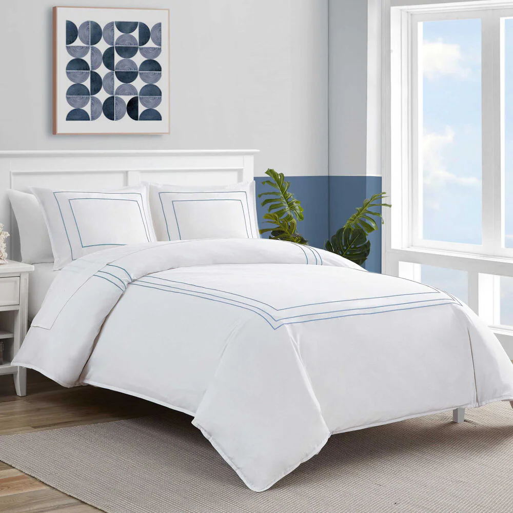 Alden Blue King Duvet Cover Set 1 Alden Blue King Duvet Cover Set