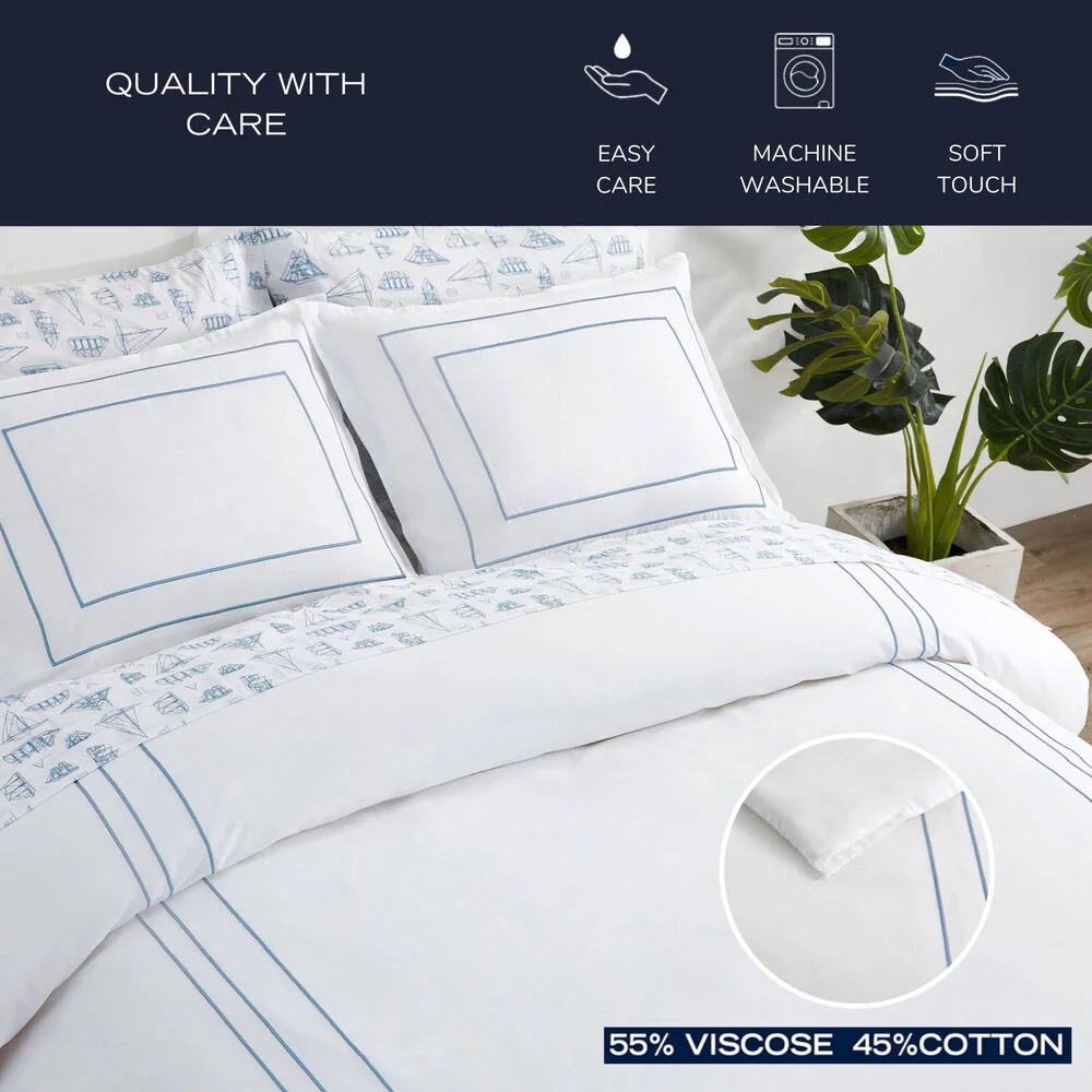 Alden Blue King Duvet Cover Set 7 Alden Blue King Duvet Cover Set