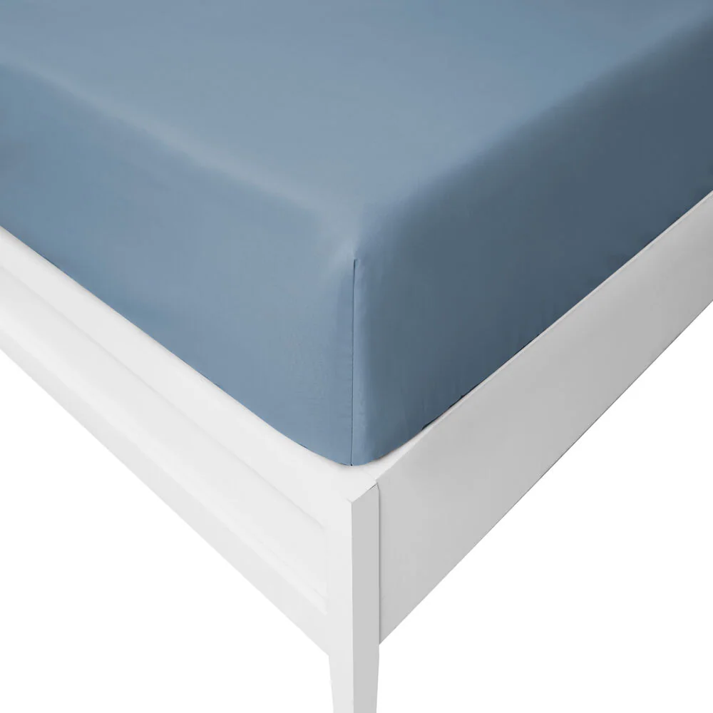 SOLID BLUE FULL FITTED SHEET 1 SOLID BLUE FULL FITTED SHEET