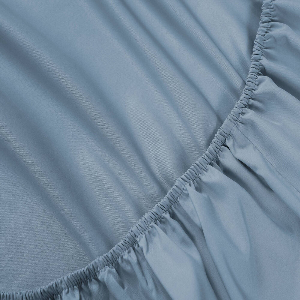 SOLID BLUE FULL FITTED SHEET 4 SOLID BLUE FULL FITTED SHEET