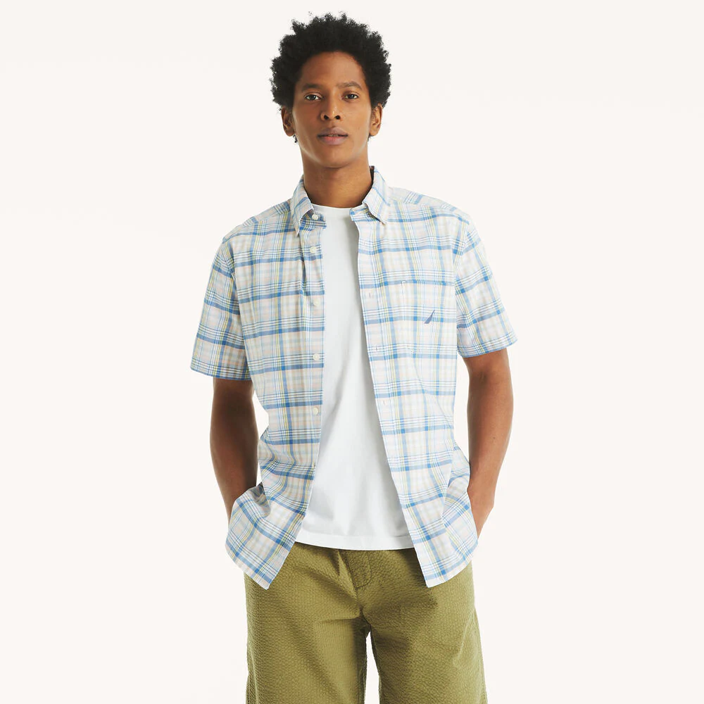 Big & Tall Plaid Short-Sleeve Shirt