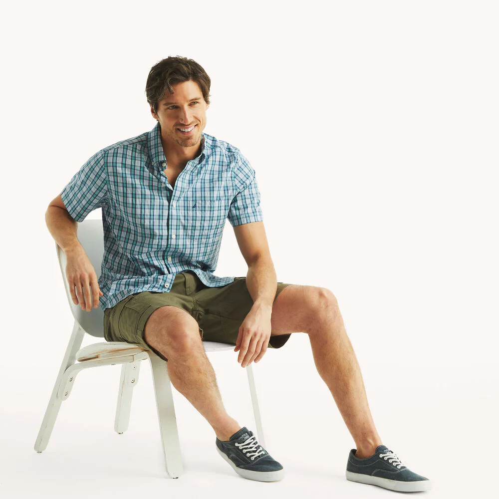 Big & Tall Plaid Short-Sleeve Shirt