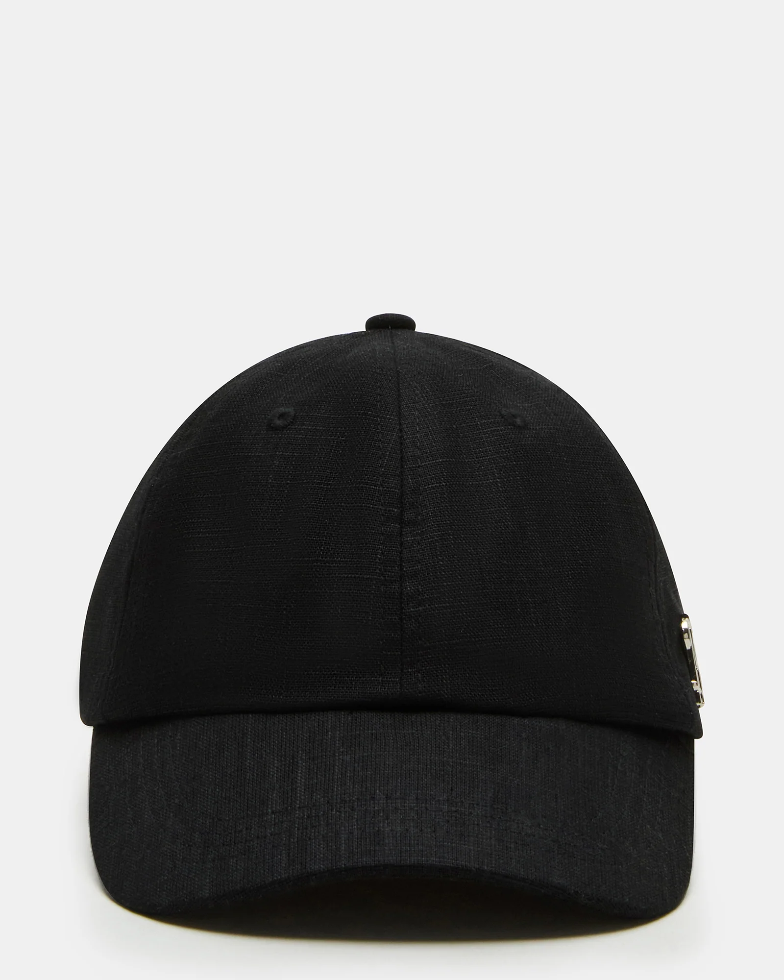 Linen Baseball Cap Black 1 Linen Baseball Cap Black