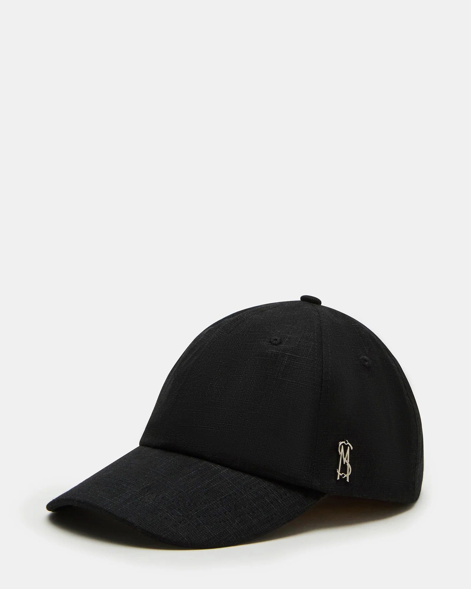 Linen Baseball Cap Black 2 Linen Baseball Cap Black