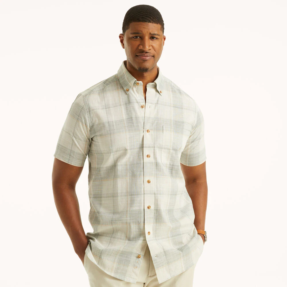 Big & Tall Plaid Short-Sleeve Shirt