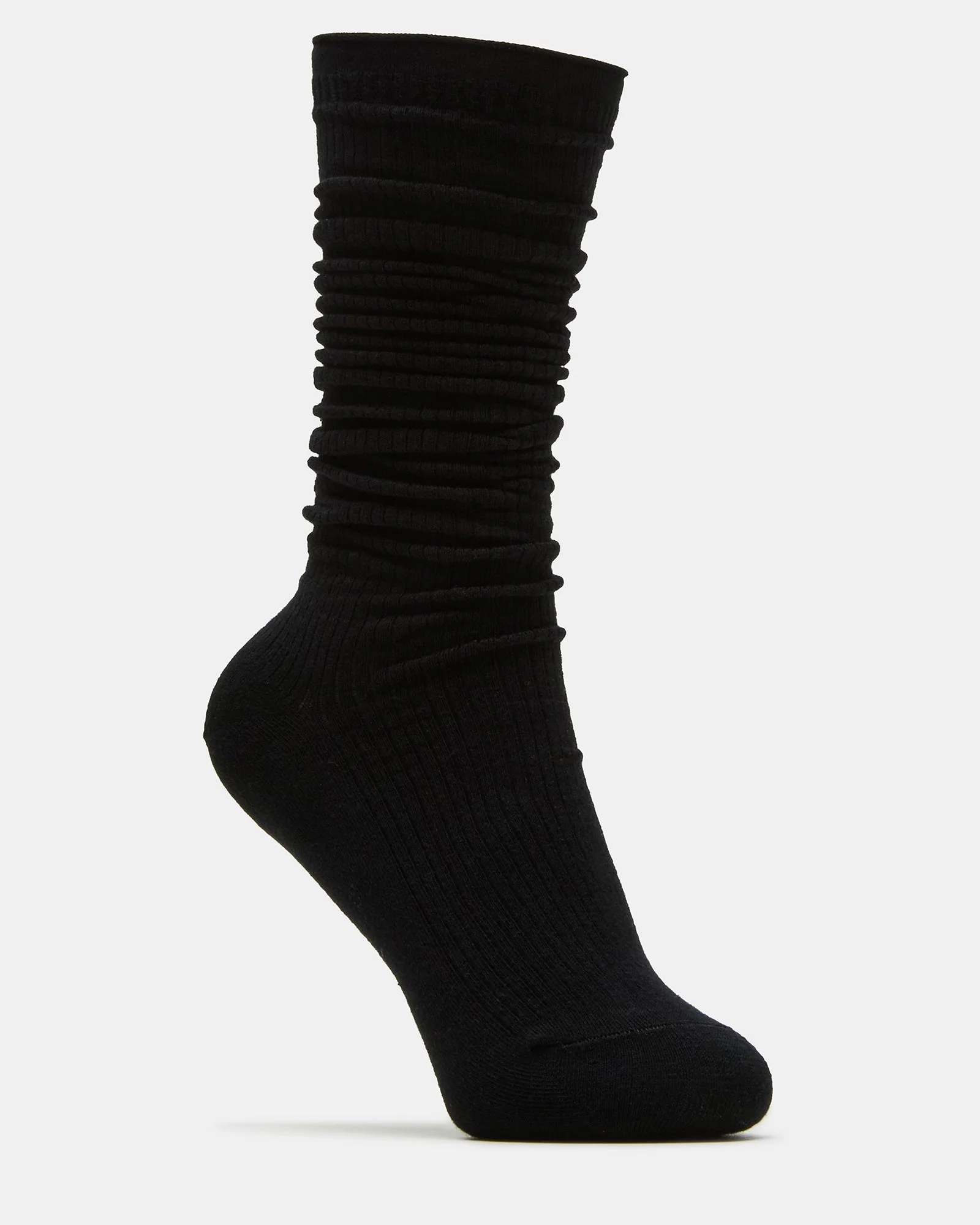 2 Pack Slouchy Crew Socks Black White 2 2 Pack Slouchy Crew Socks Black White