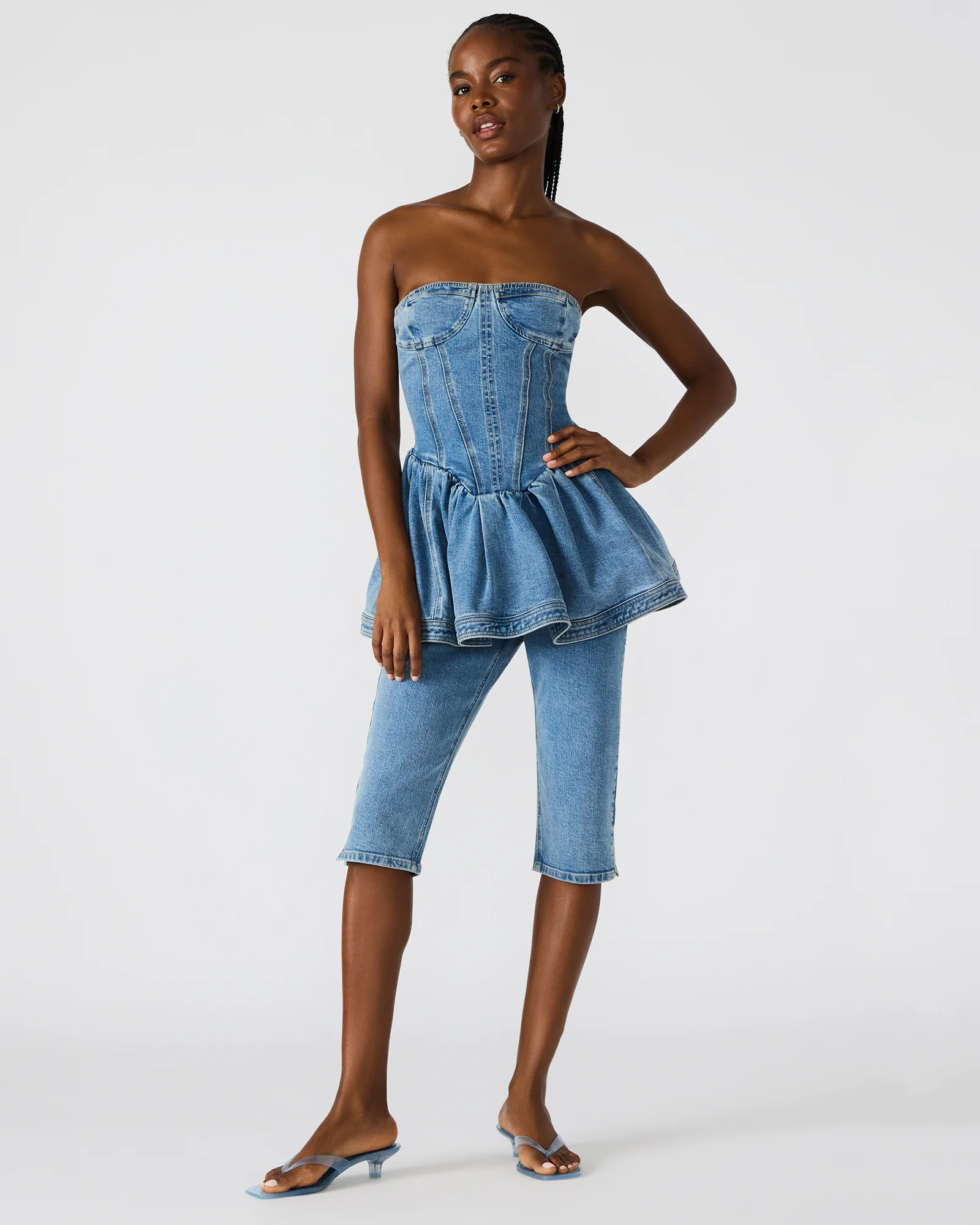 Skinny Rina Denim Capri Pant 1 Skinny Rina Denim Capri Pant