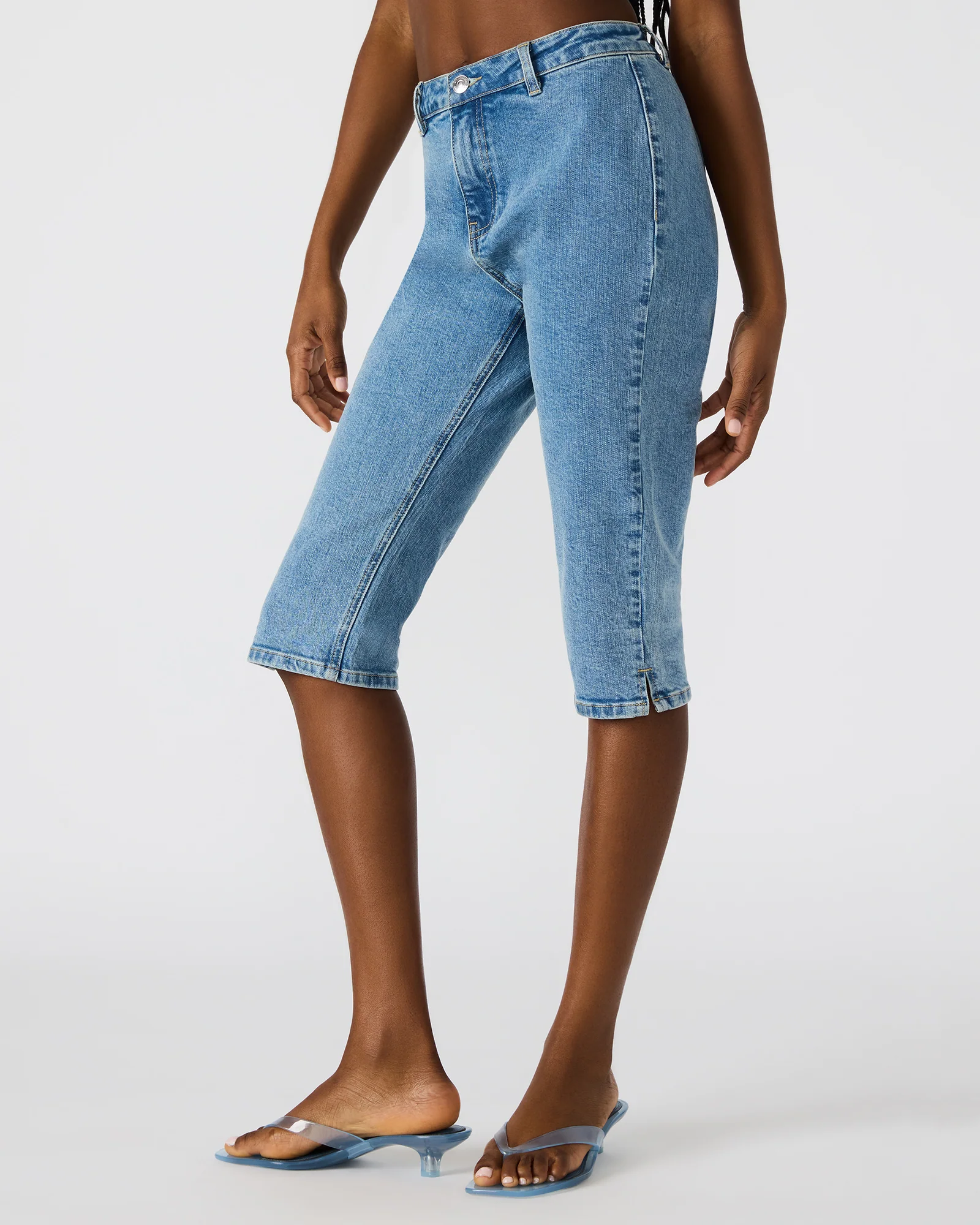 Skinny Rina Denim Capri Pant 3 Skinny Rina Denim Capri Pant