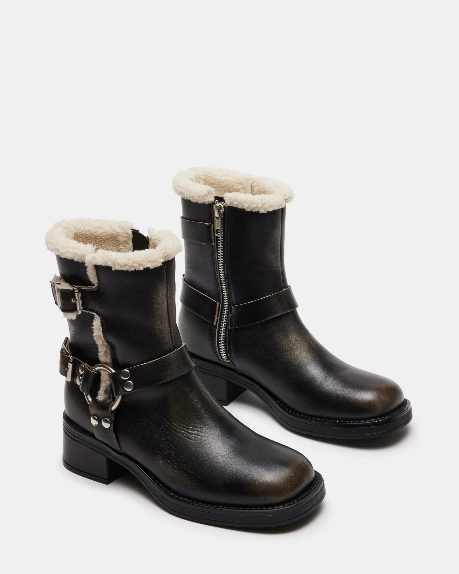 Brixton Fur Black Distressed 2 Brixton Fur Black Distressed