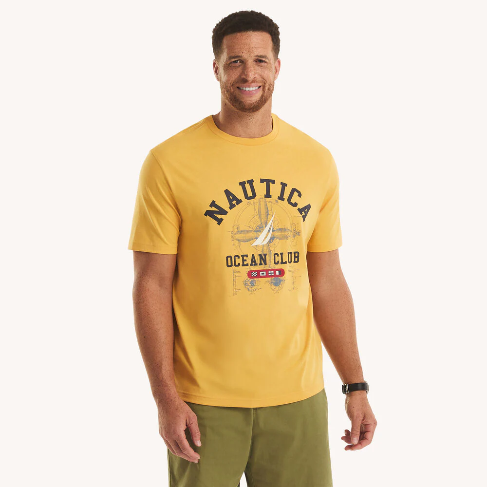 Big & Tall Ocean Club Graphic T-Shirt 1 Big & Tall Ocean Club Graphic T-Shirt