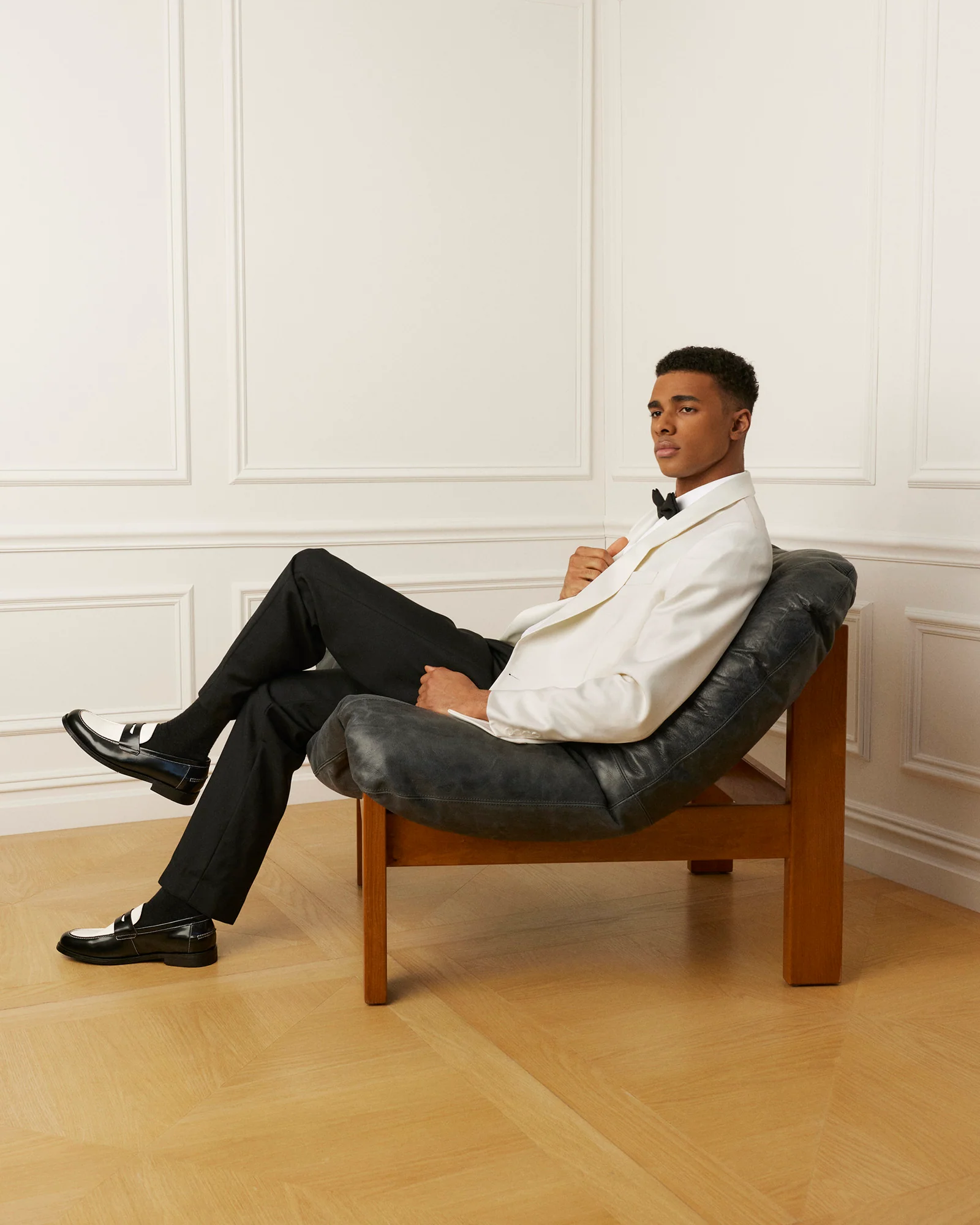 Natan Black/white Leather 8 Natan Black/white Leather