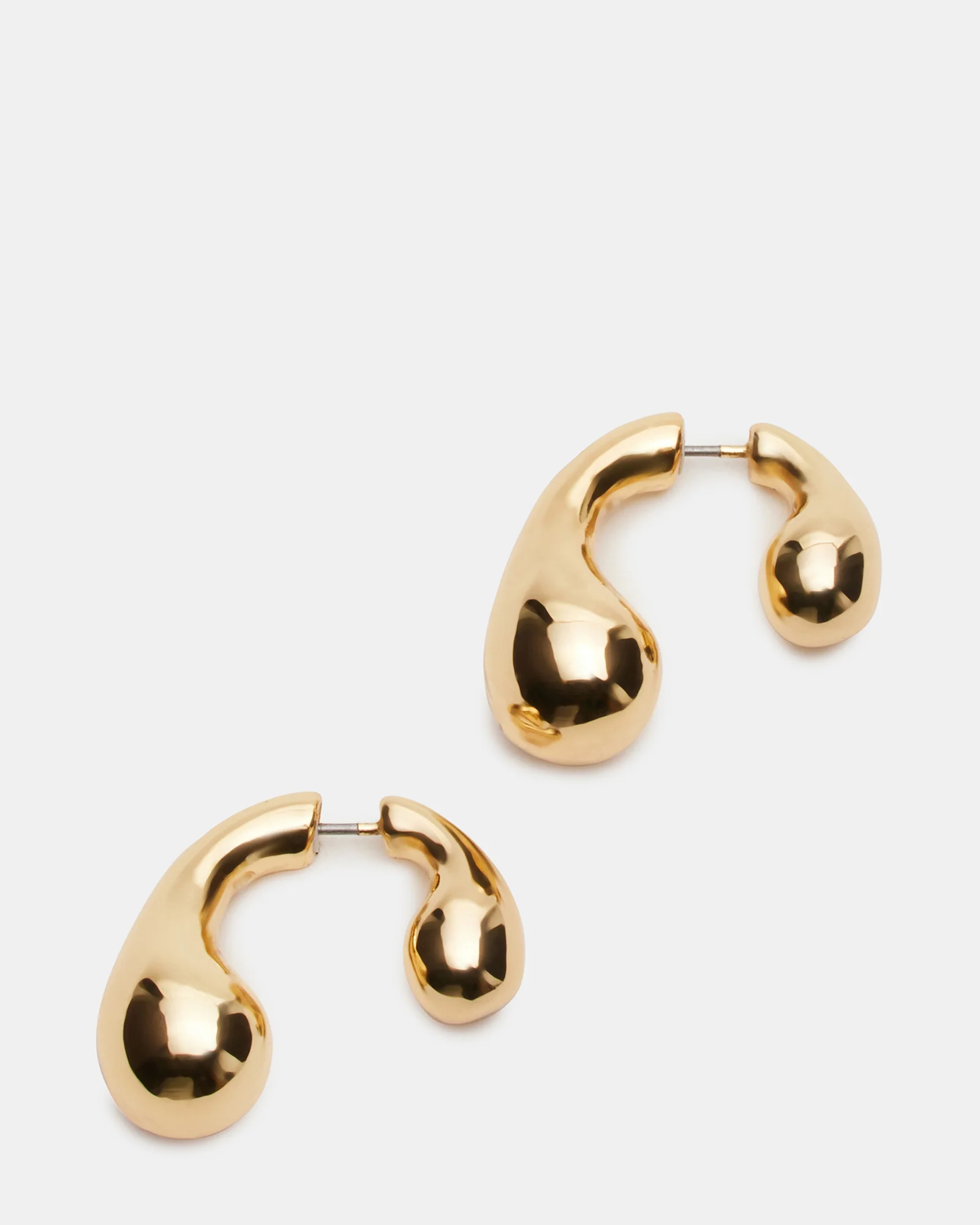 Front/back Teardrop Earrings Gold 1 Front/back Teardrop Earrings Gold