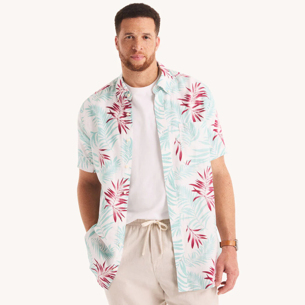 Big & Tall Printed Short-Sleeve Shirt