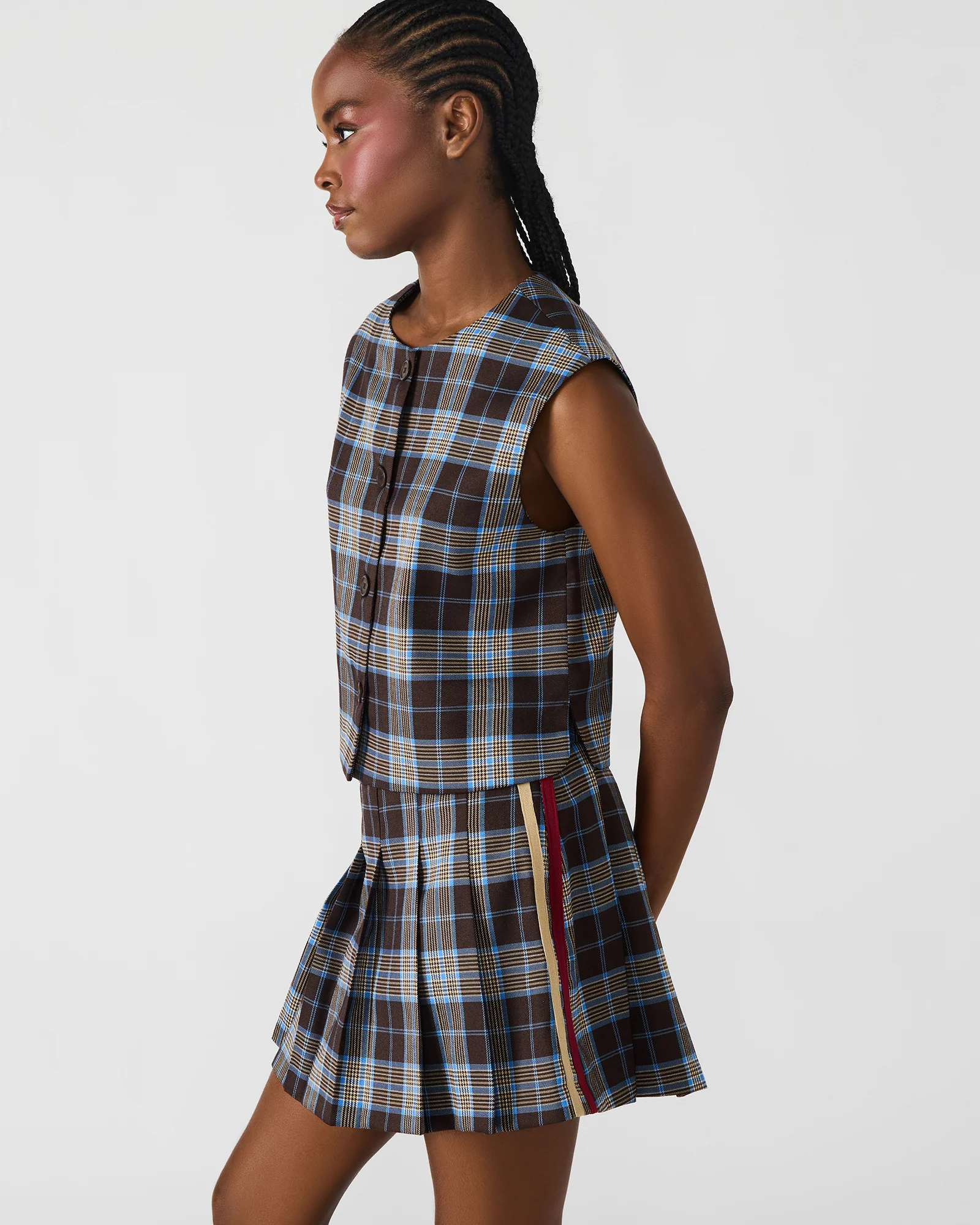 Alessa Top Brown Plaid 4 Alessa Top Brown Plaid