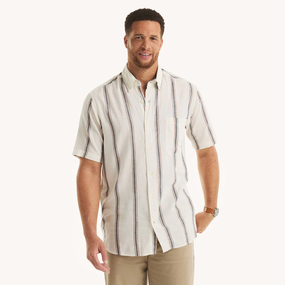 Big & Tall Striped Short-Sleeve Shirt
