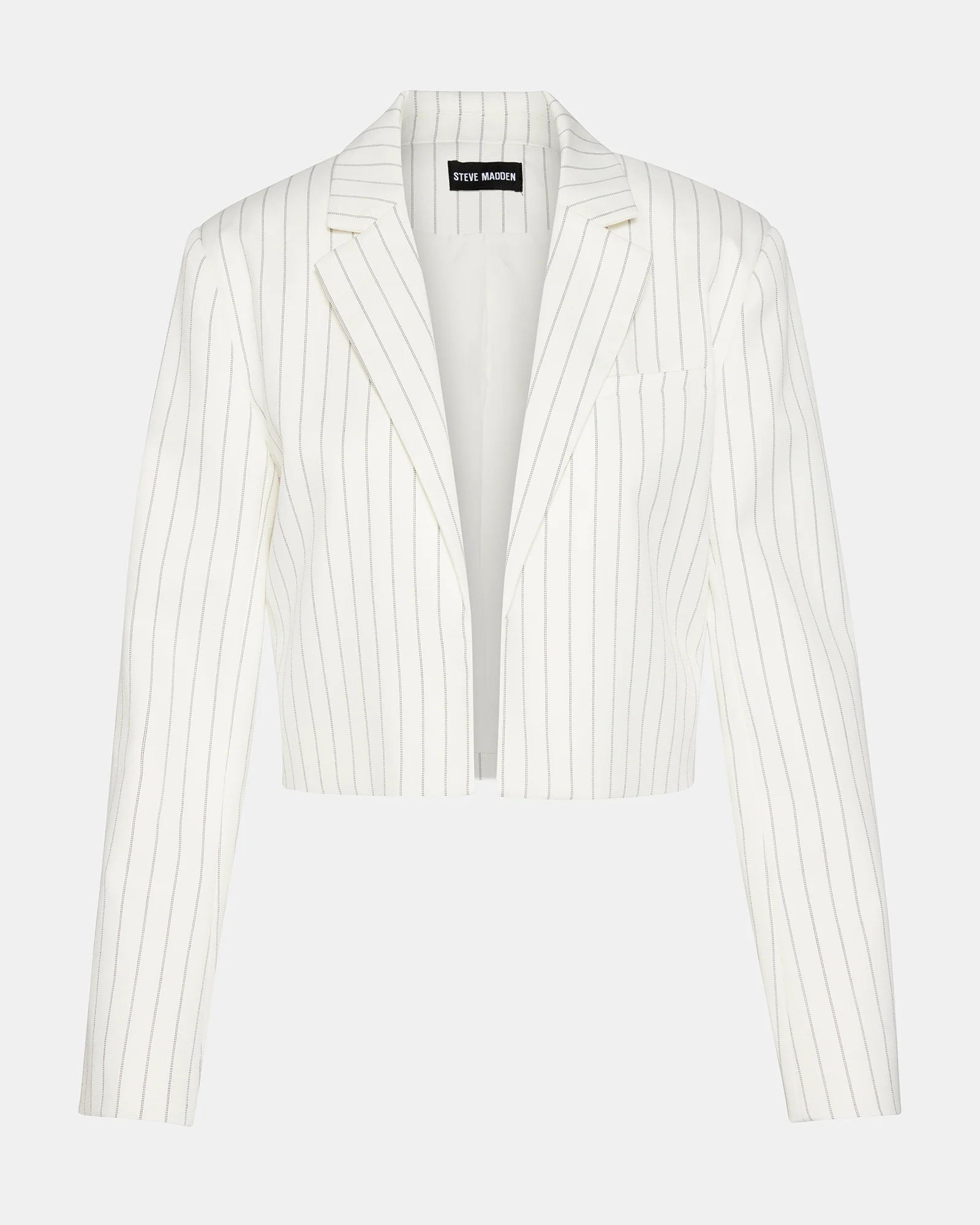 Rupi Cropped Blazer White/black 7 Rupi Cropped Blazer White/black
