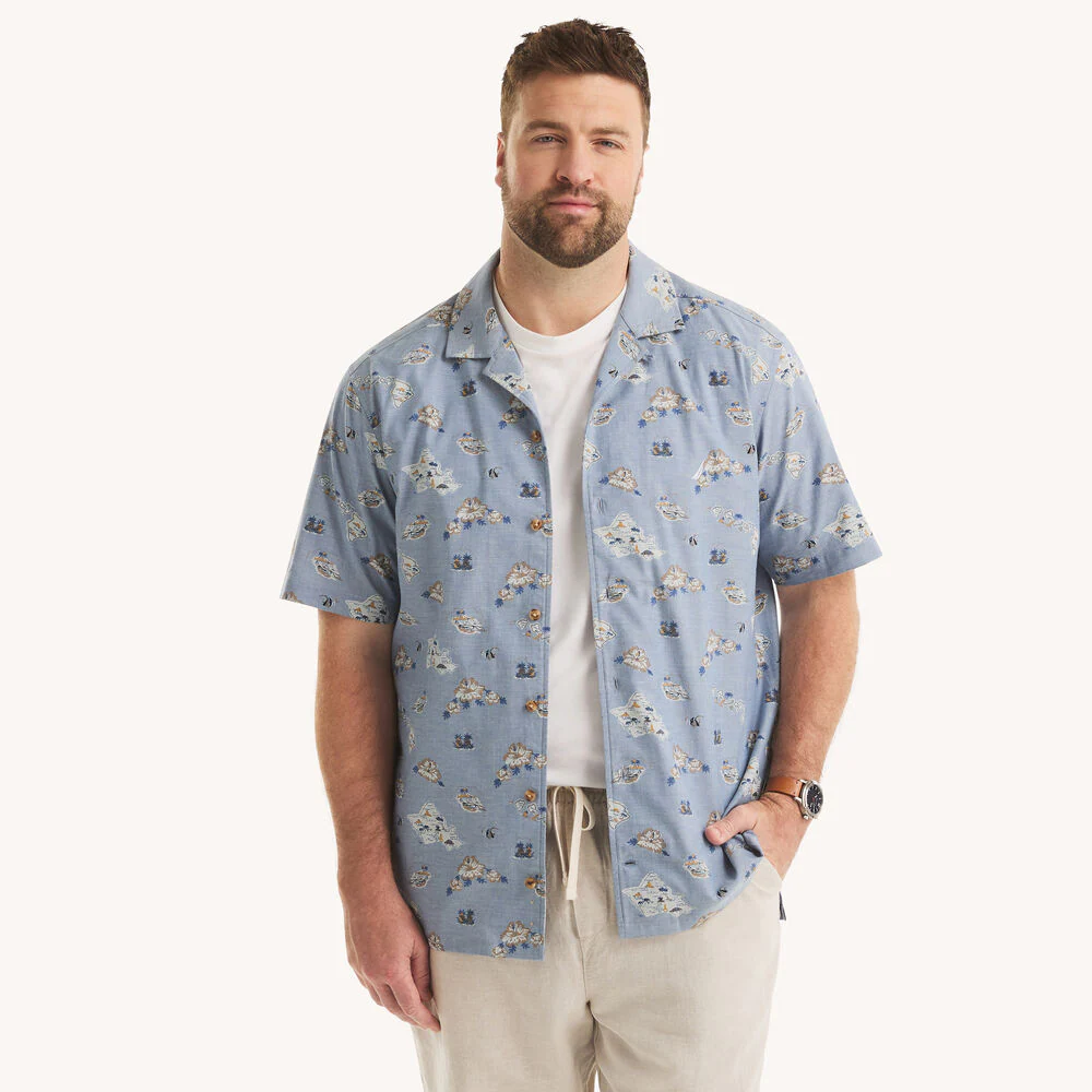 Big & Tall Printed Short-Sleeve Shirt
