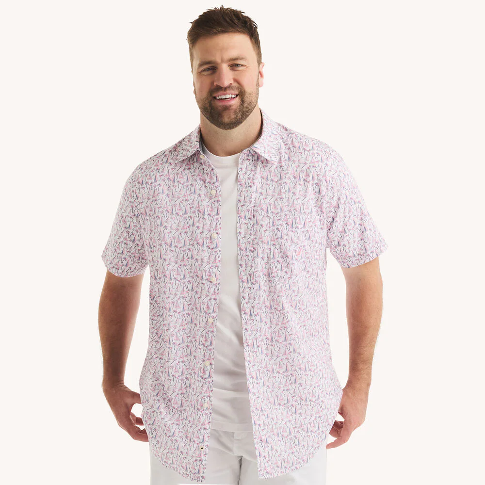 Big & Tall Printed Short-Sleeve Shirt