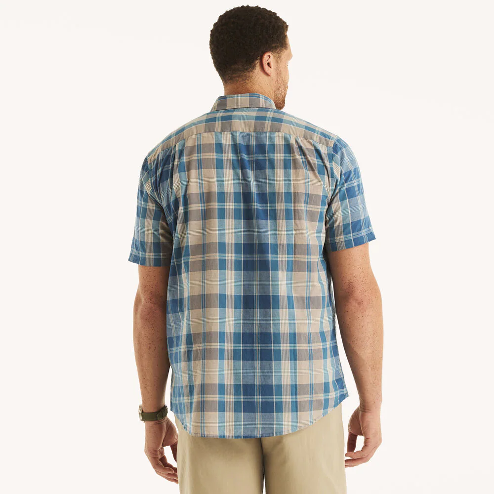 Big & Tall Nautica Jeans Co. Madras Plaid Short-Sleeve Shirt 4 Big & Tall Nautica Jeans Co. Madras Plaid Short-Sleeve Shirt