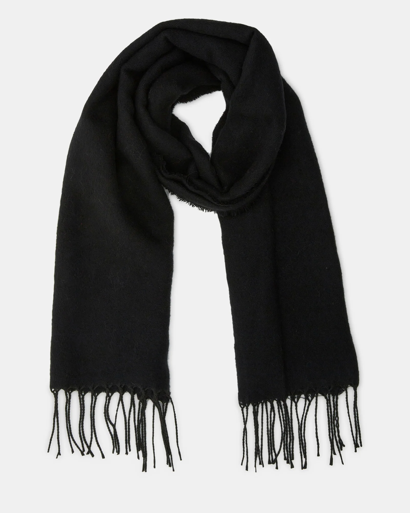 Solid Scarf Black 1 Solid Scarf Black
