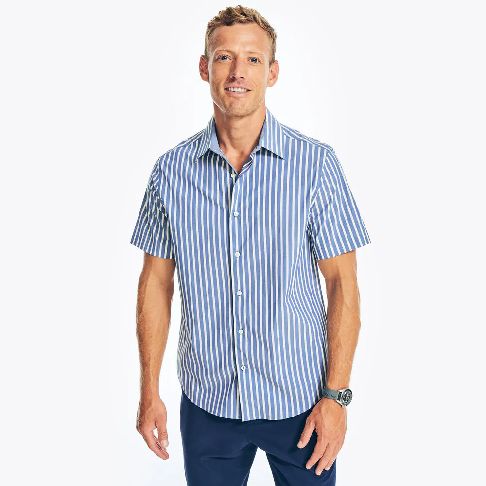 NAVTECH TRIM FIT STRIPED SHORT-SLEEVE SHIRT 2 NAVTECH TRIM FIT STRIPED SHORT-SLEEVE SHIRT