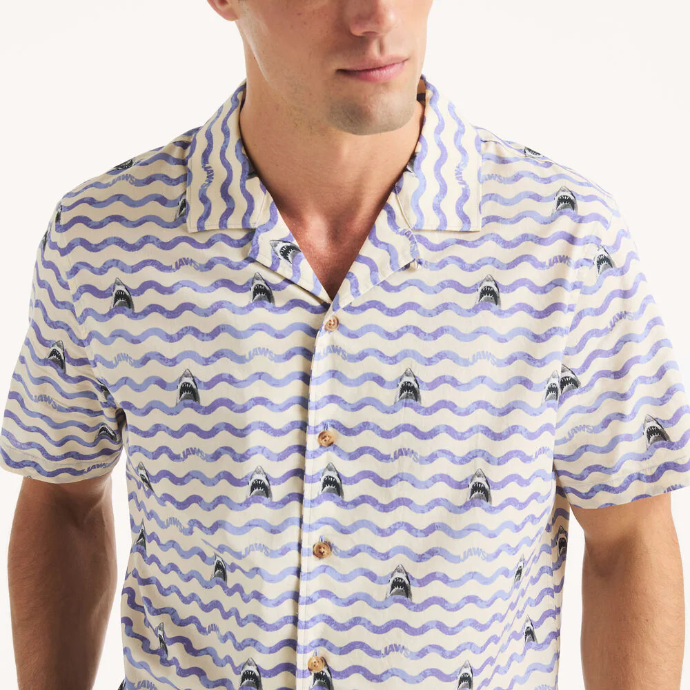 JAWS x Nautica Printed Short-Sleeve Camp Shirt 2 JAWS x Nautica Printed Short-Sleeve Camp Shirt