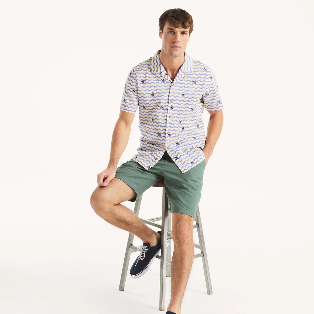 JAWS x Nautica Printed Short-Sleeve Camp Shirt 3 JAWS x Nautica Printed Short-Sleeve Camp Shirt