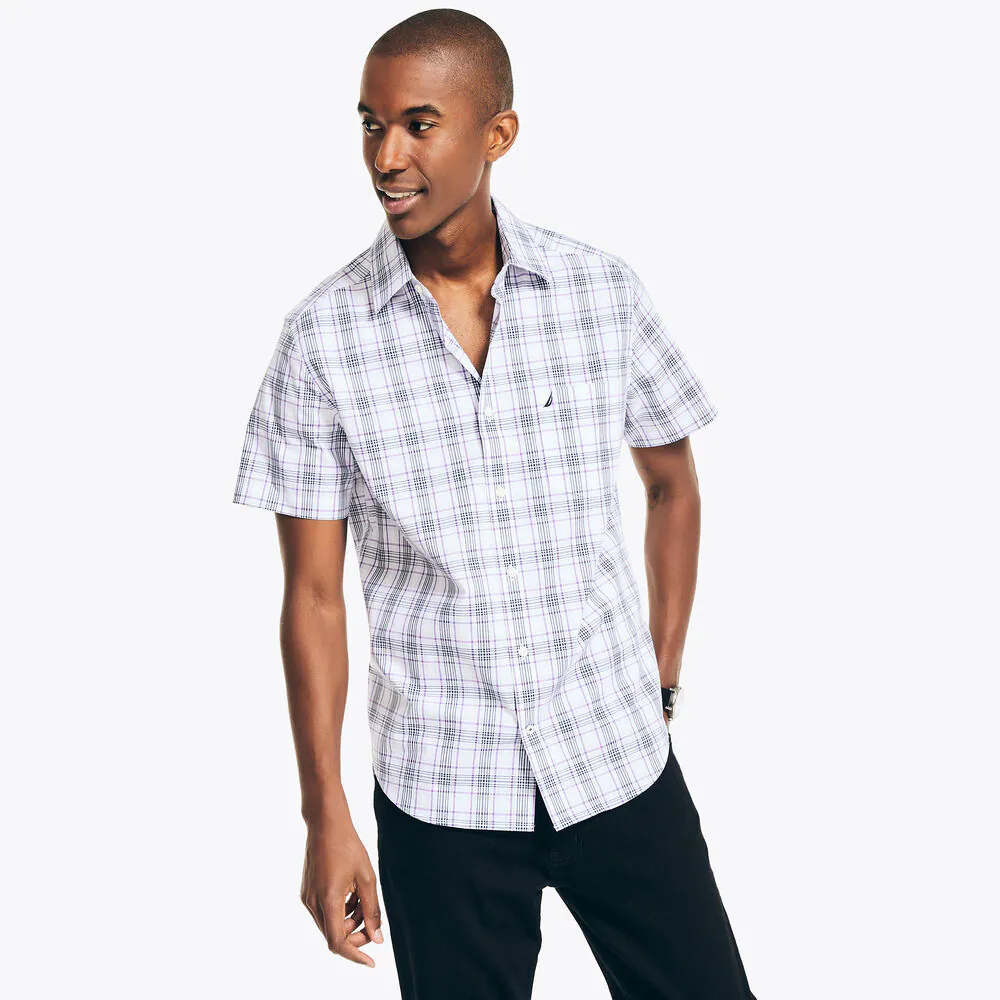 Classic Fit Wrinkle-Resistant Plaid Short-Sleeve Shirt 1 Classic Fit Wrinkle-Resistant Plaid Short-Sleeve Shirt