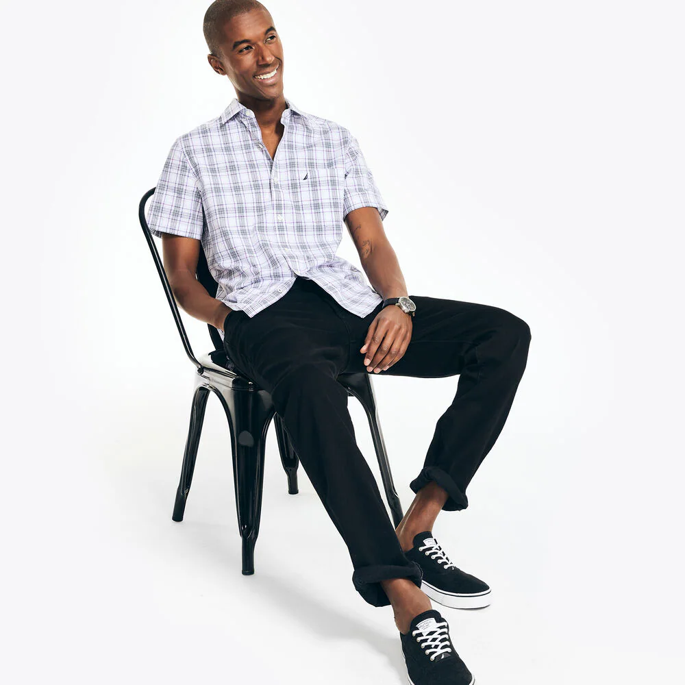 Classic Fit Wrinkle-Resistant Plaid Short-Sleeve Shirt 3 Classic Fit Wrinkle-Resistant Plaid Short-Sleeve Shirt