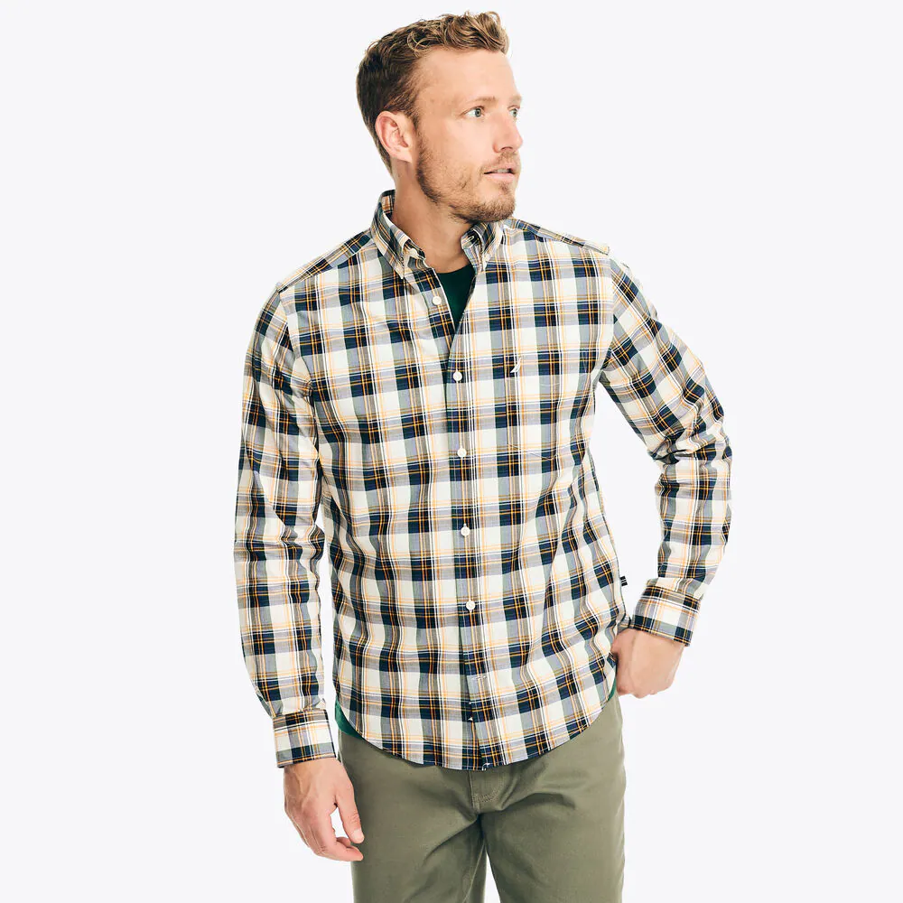 Classic Fit Wrinkle-Resistant Plaid Shirt 1 Classic Fit Wrinkle-Resistant Plaid Shirt