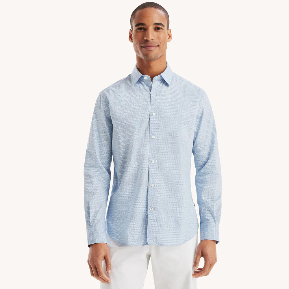 Classic Fit Wrinkle-Resistant Printed Shirt 1 Classic Fit Wrinkle-Resistant Printed Shirt