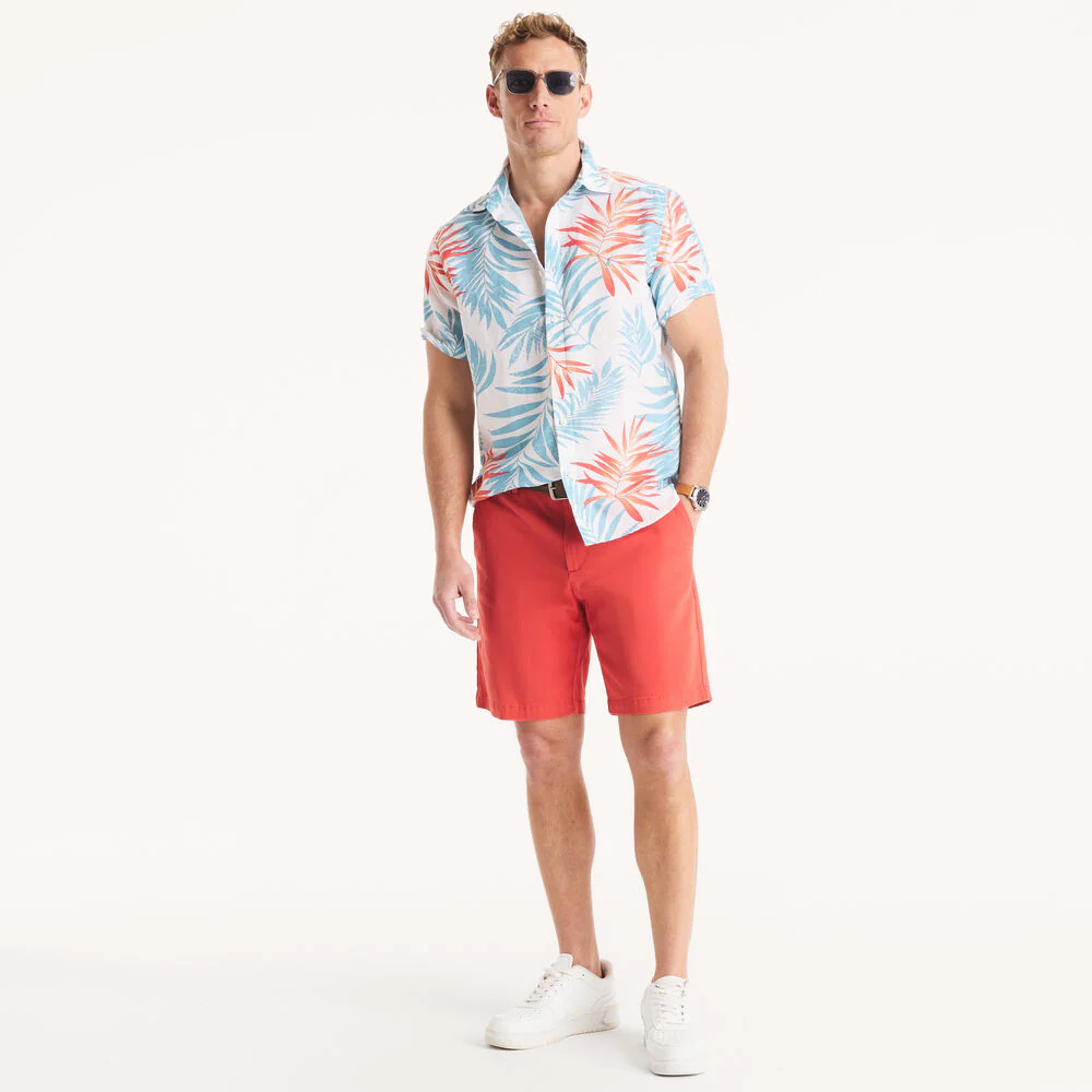 Printed Linen Short-Sleeve Shirt 3 Printed Linen Short-Sleeve Shirt