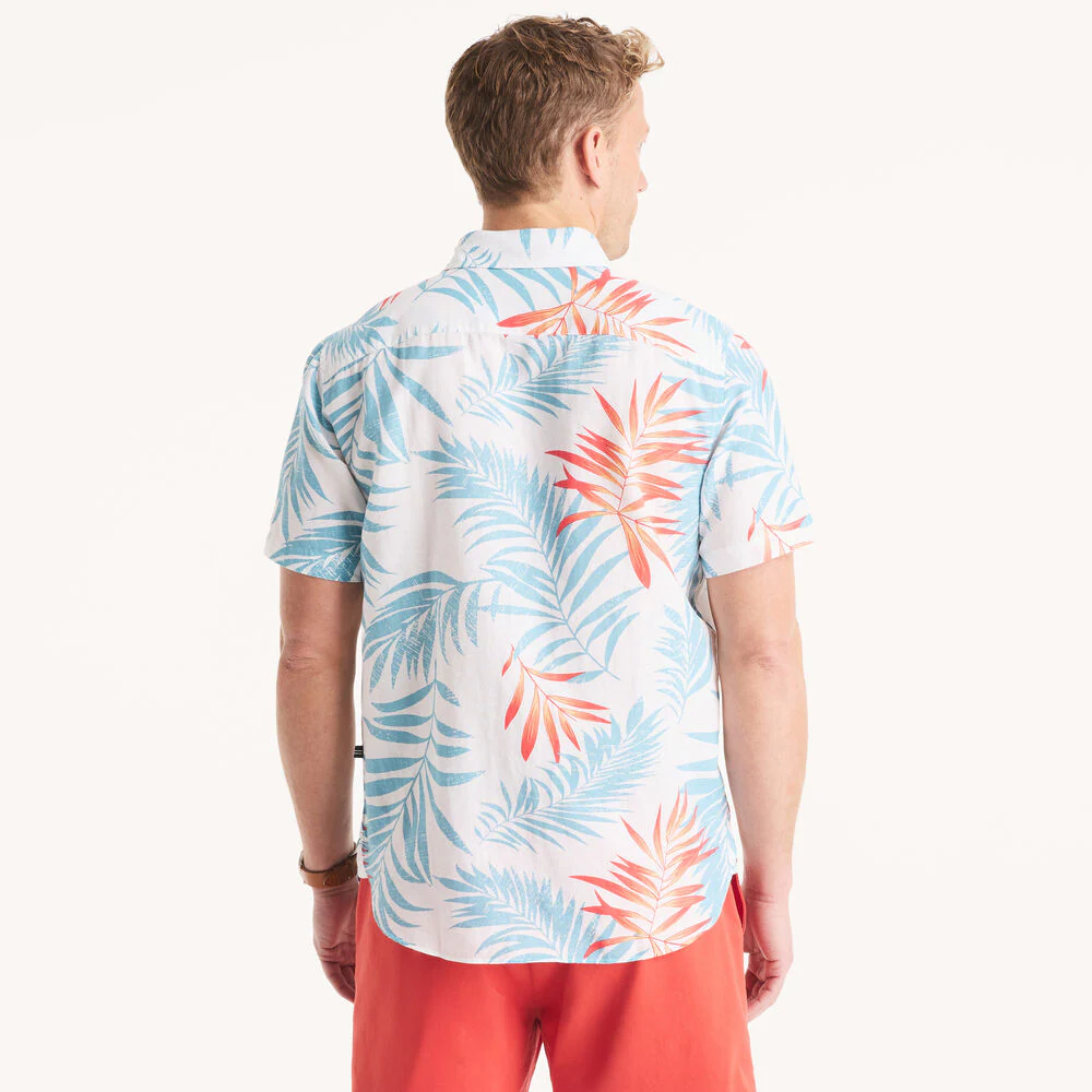Printed Linen Short-Sleeve Shirt 4 Printed Linen Short-Sleeve Shirt