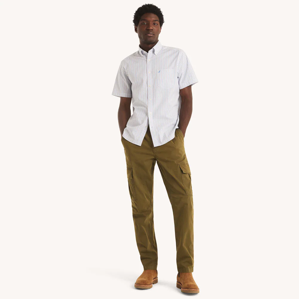Classic Fit Wrinkle-Resistant Striped Short-Sleeve Shirt 2 Classic Fit Wrinkle-Resistant Striped Short-Sleeve Shirt