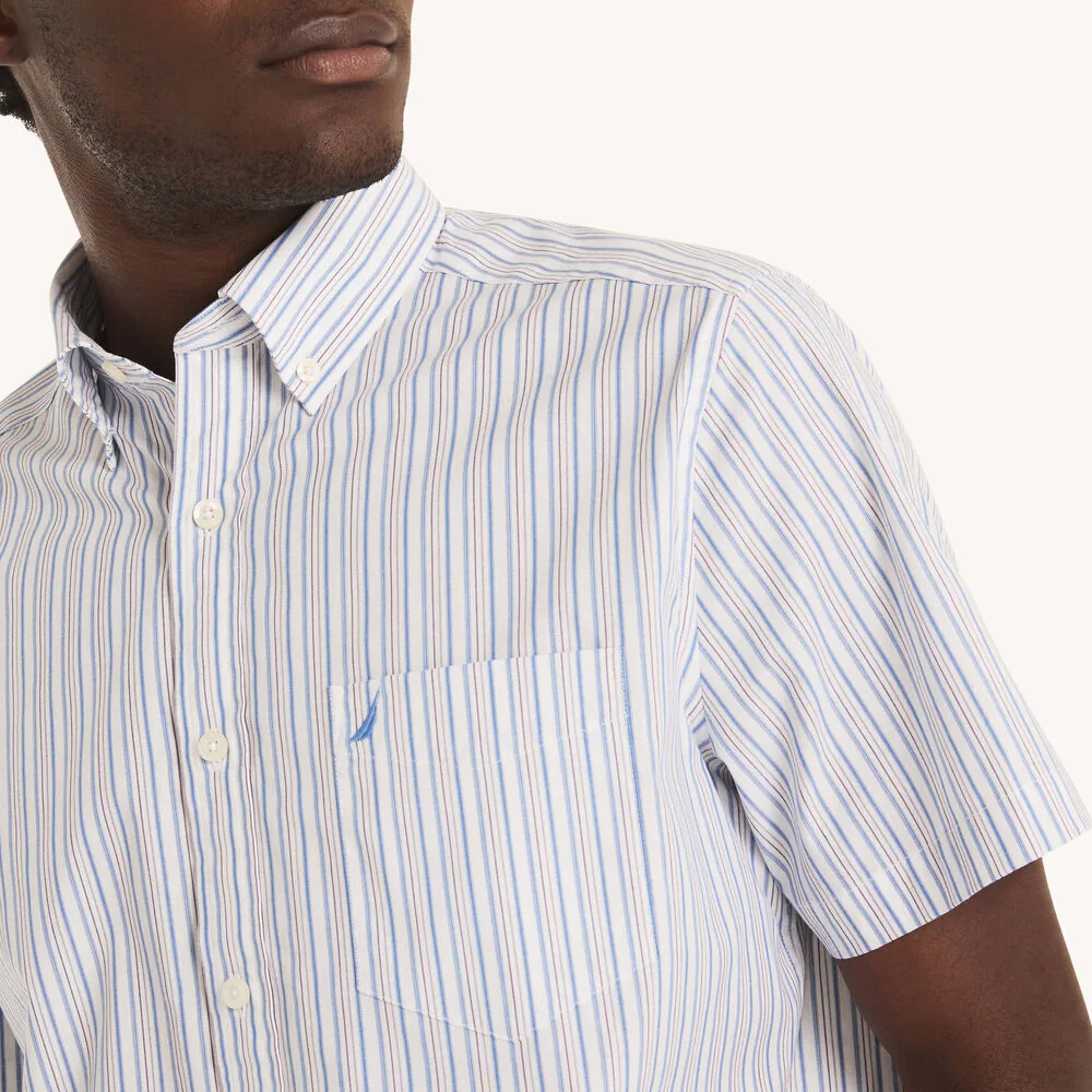 Classic Fit Wrinkle-Resistant Striped Short-Sleeve Shirt 3 Classic Fit Wrinkle-Resistant Striped Short-Sleeve Shirt