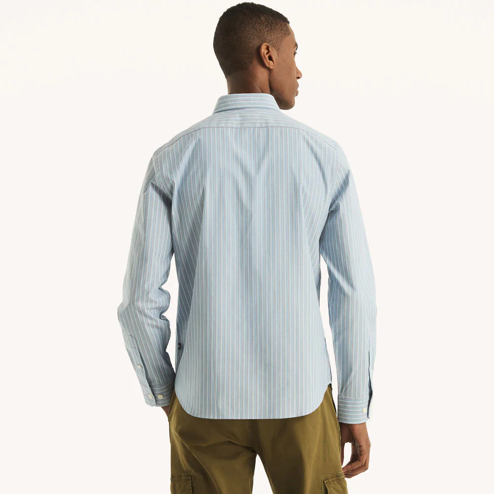 Slim Fit Wrinkle-Resistant Striped Shirt 4 Slim Fit Wrinkle-Resistant Striped Shirt