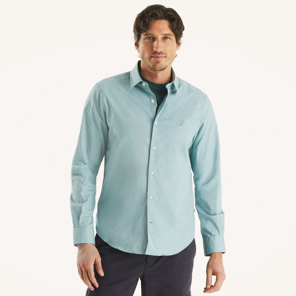 Classic Fit Wrinkle-Resistant Printed Shirt 1 Classic Fit Wrinkle-Resistant Printed Shirt