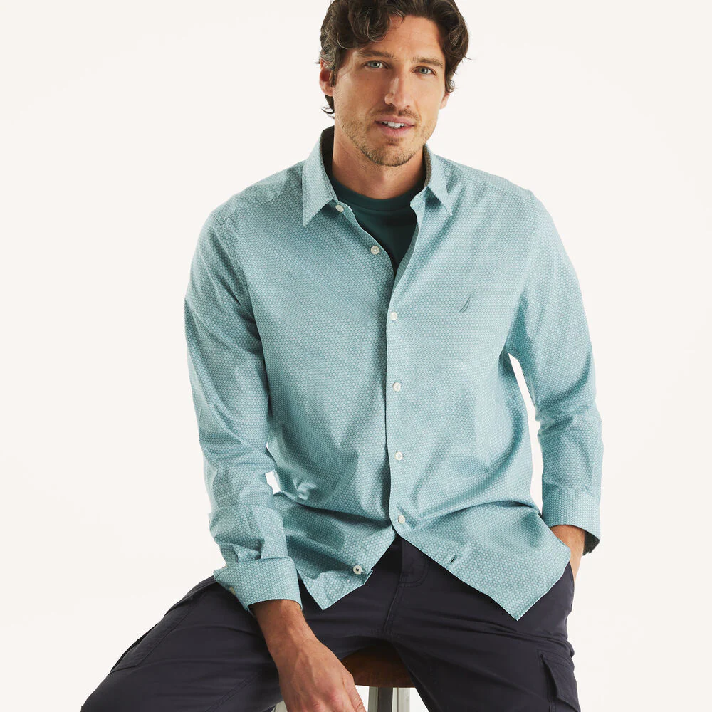 Classic Fit Wrinkle-Resistant Printed Shirt 2 Classic Fit Wrinkle-Resistant Printed Shirt
