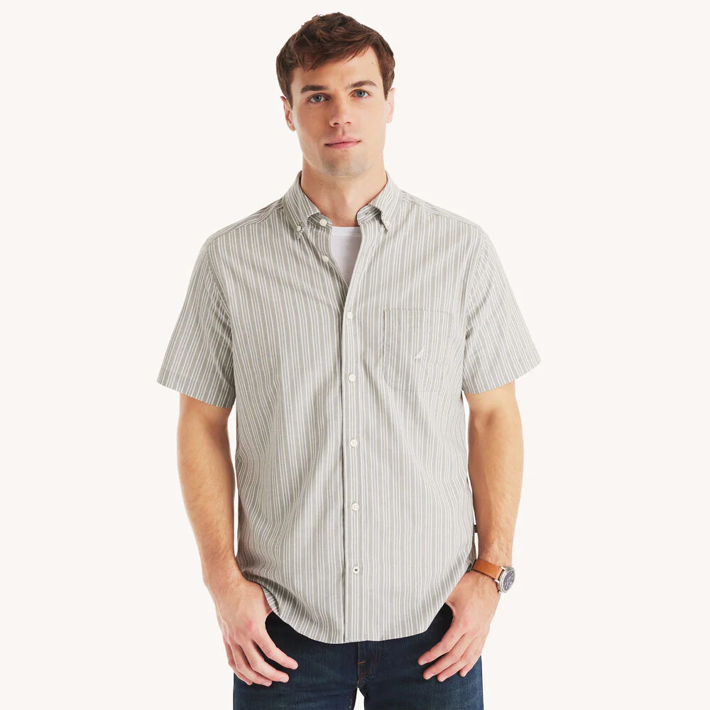 Striped Short-Sleeve Shirt 1 Striped Short-Sleeve Shirt