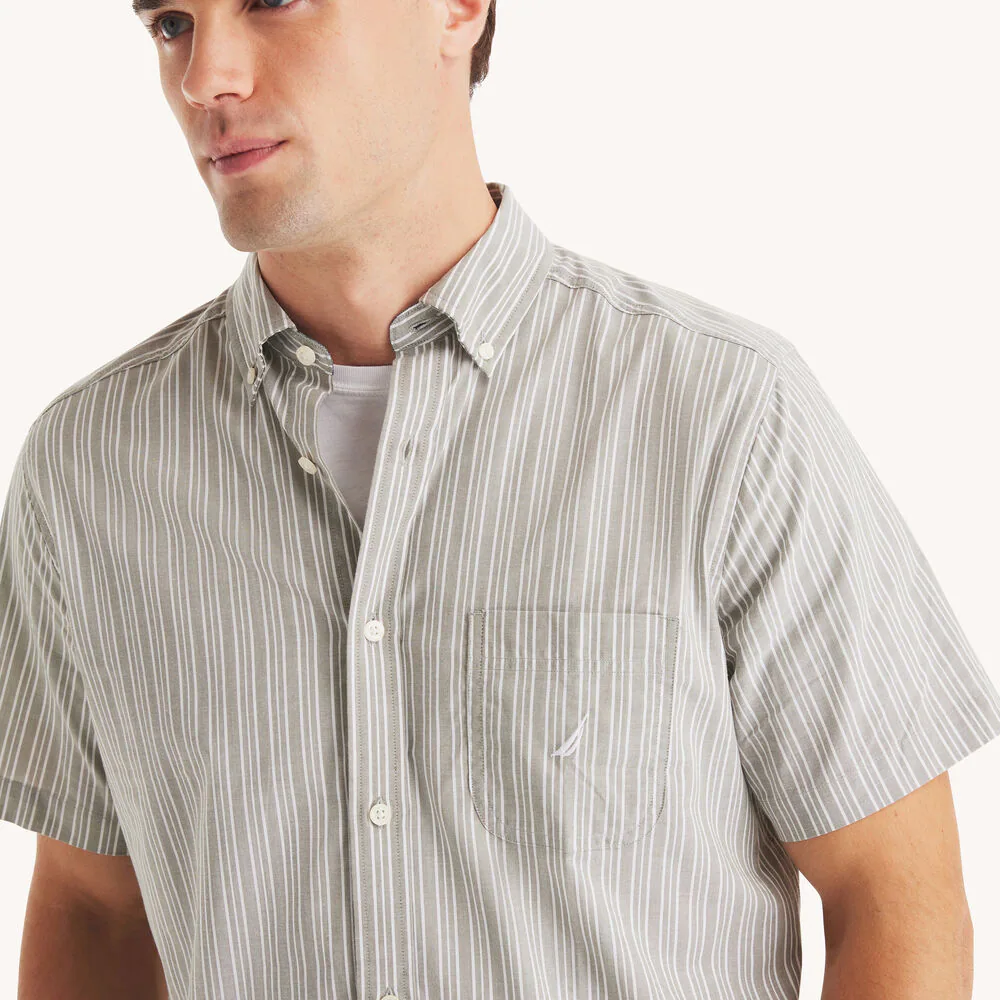 Striped Short-Sleeve Shirt 2 Striped Short-Sleeve Shirt