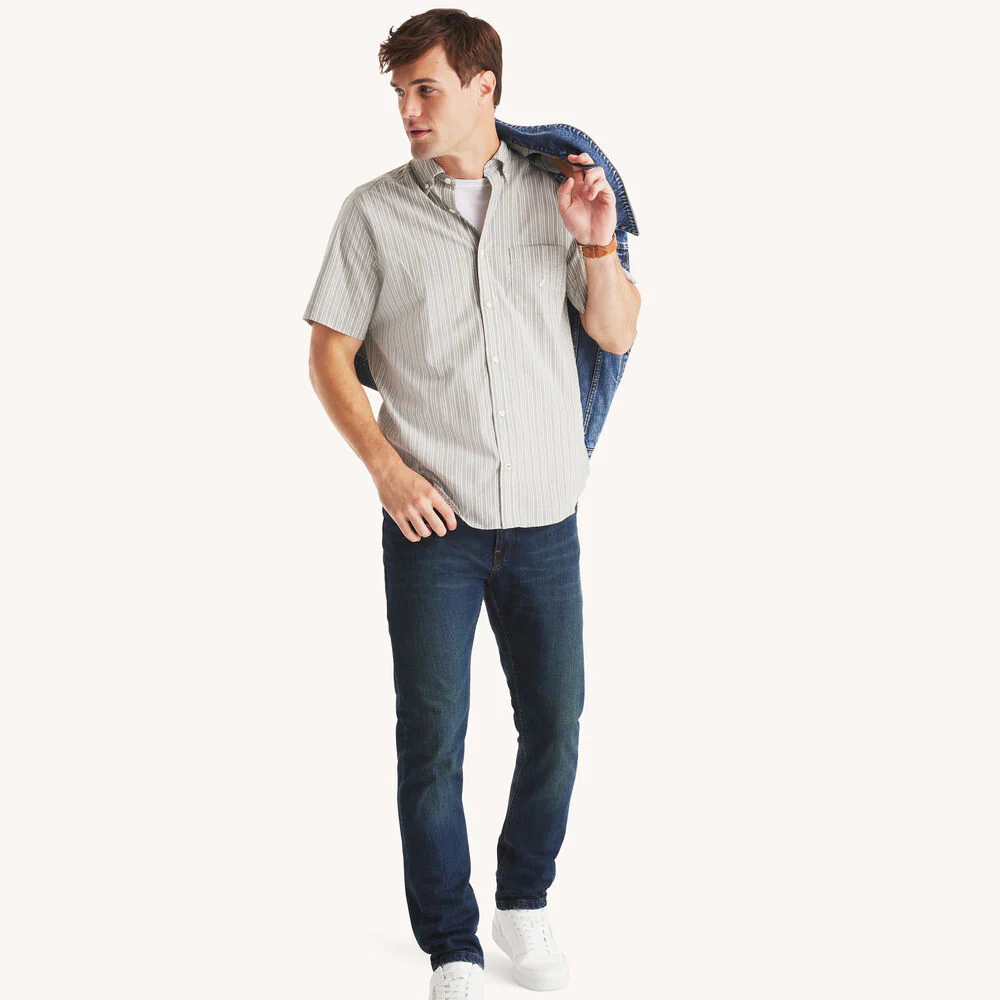 Striped Short-Sleeve Shirt 3 Striped Short-Sleeve Shirt