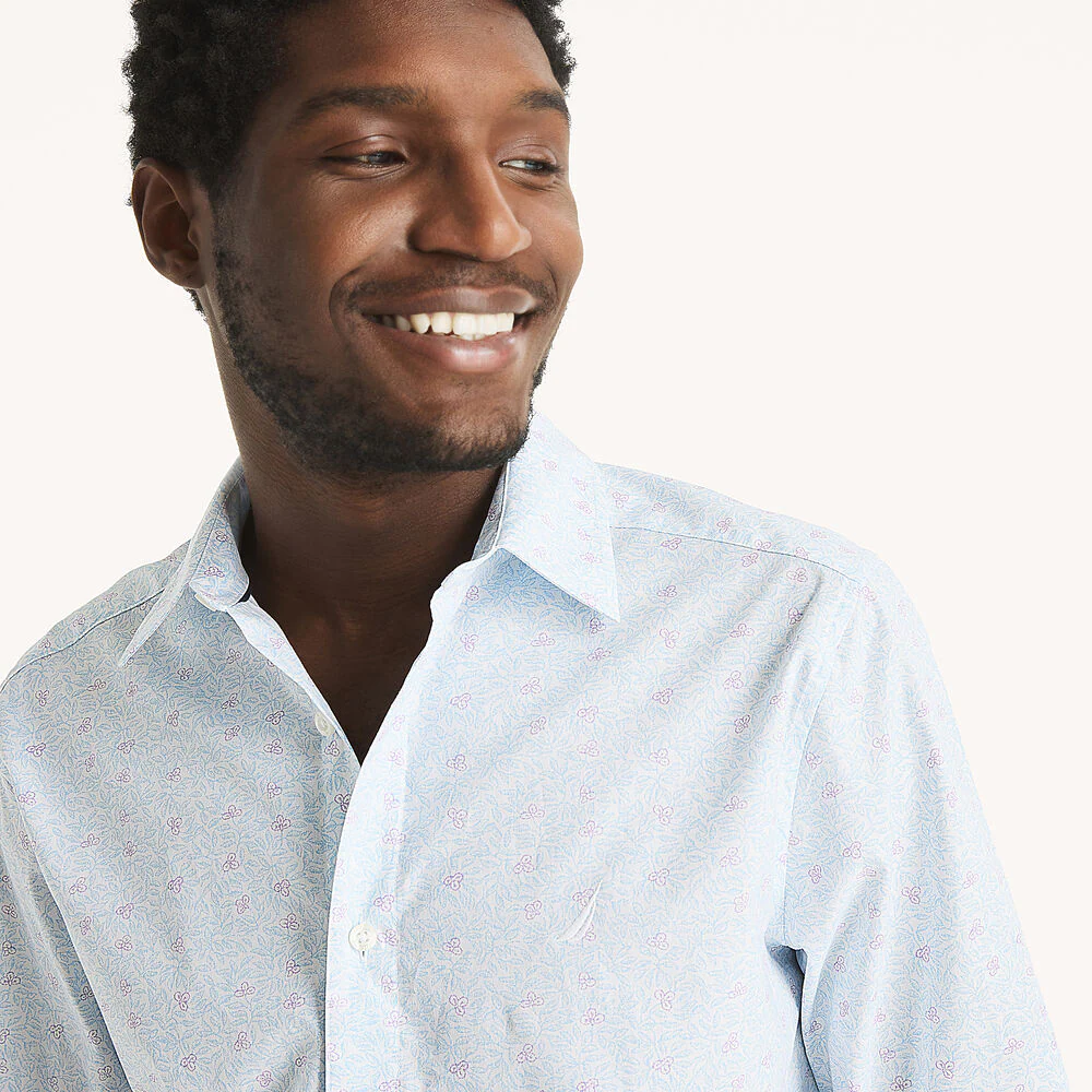 Classic Fit Wrinkle-Resistant Printed Shirt