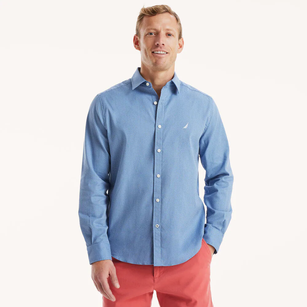 Classic Fit Wrinkle-Resistant Dobby Shirt