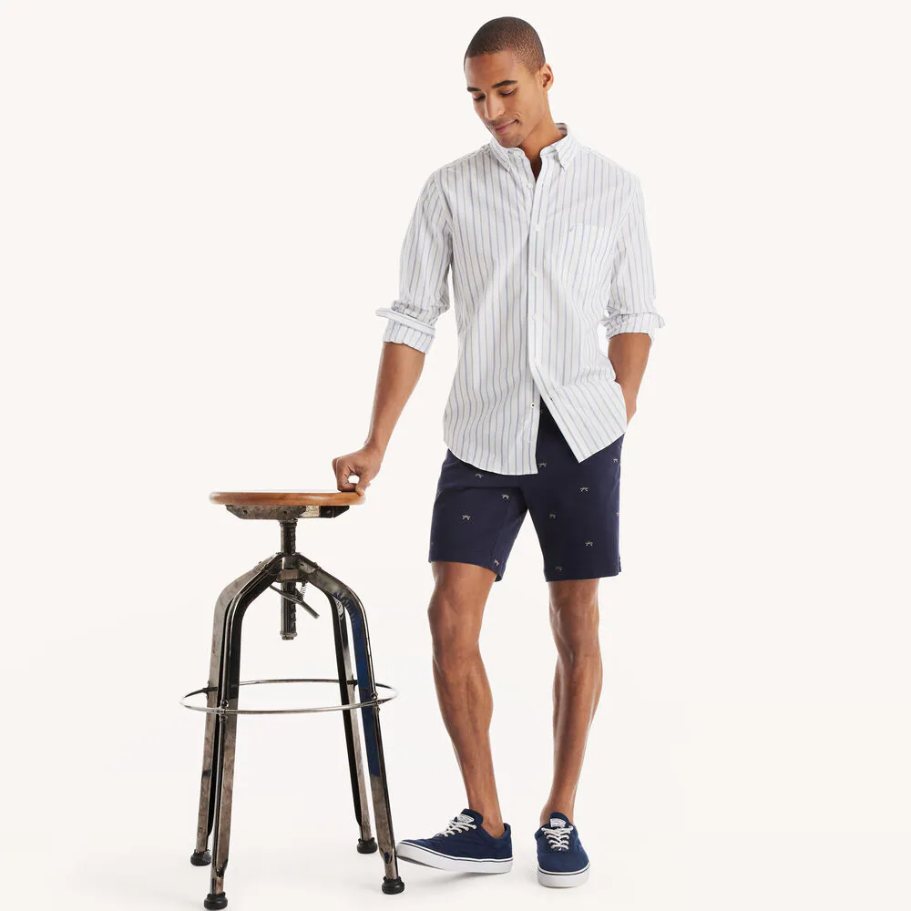Classic Fit Wrinkle-Resistant Striped Shirt 2 Classic Fit Wrinkle-Resistant Striped Shirt