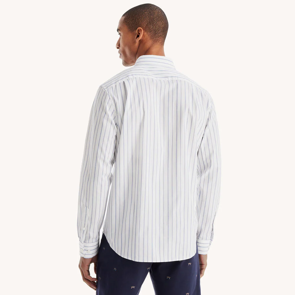 Classic Fit Wrinkle-Resistant Striped Shirt 4 Classic Fit Wrinkle-Resistant Striped Shirt