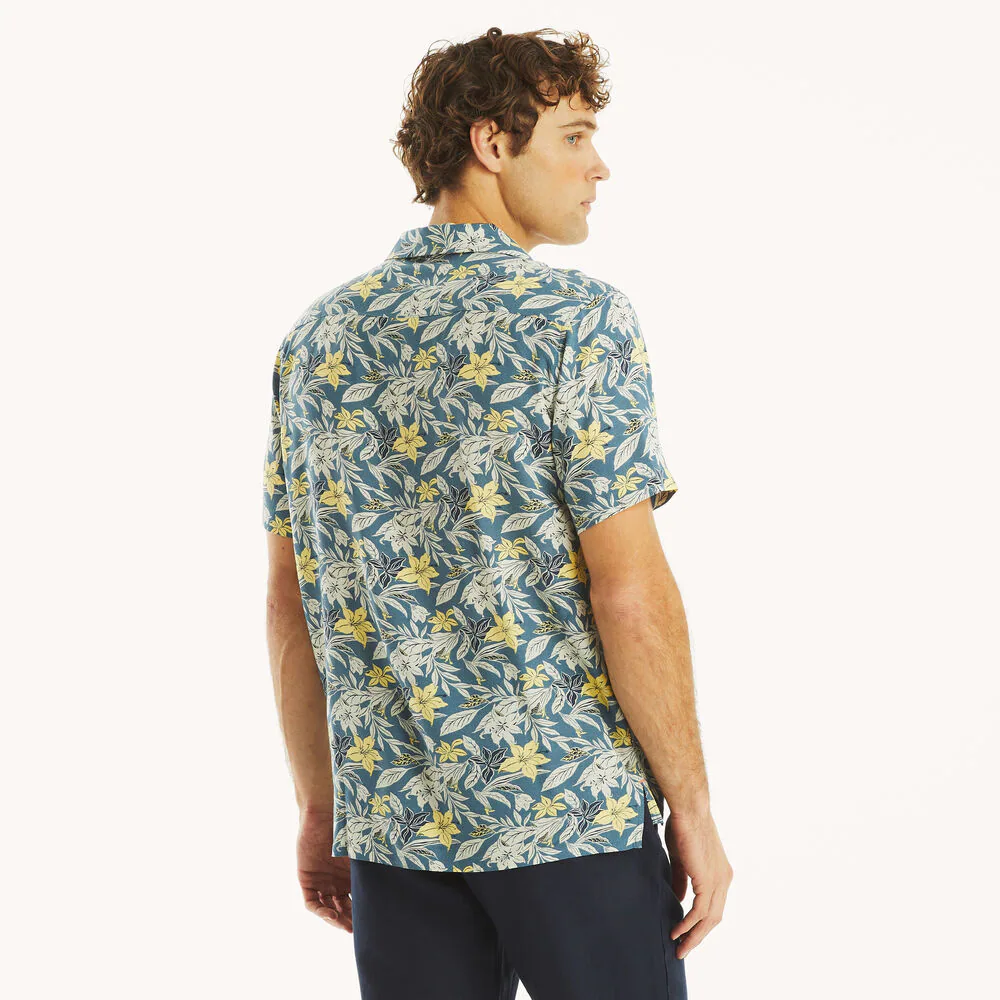 Printed Linen Short-Sleeve Shirt 4 Printed Linen Short-Sleeve Shirt