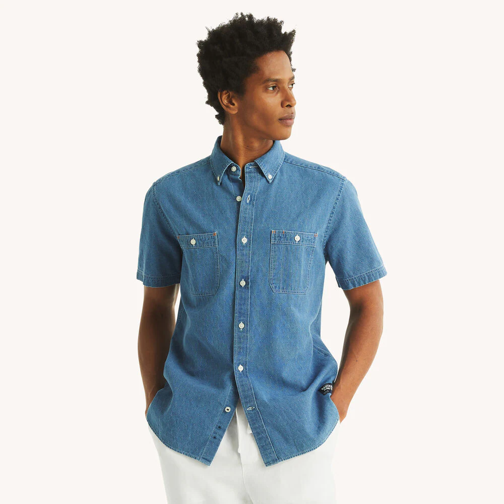 Chambray Short-Sleeve Shirt 1 Chambray Short-Sleeve Shirt